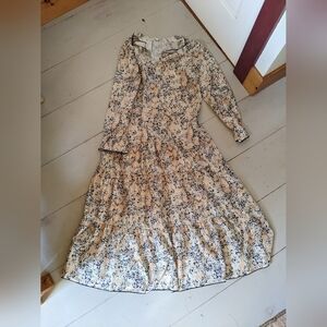 Floral Long Sleeve Maxi Dress